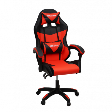 Кресло 908 КИНГКУЕЕН цвет черный/красный с массажем и подсветкой 908-блаcк-ред-масс / KINGQUEEN 908-black-red-mass_1