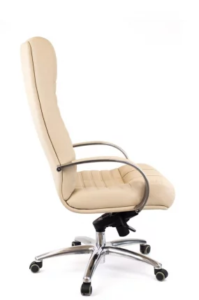 Кресло руководителя Атлант АЛ М кожа Бежевый / Atlant AL M_1