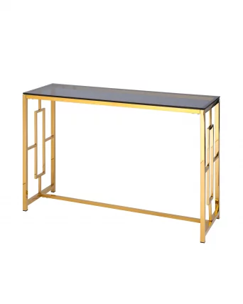 Консоль БРУКЛИН 120кс40 Золото стекло смоке / 120x40 smoke_0