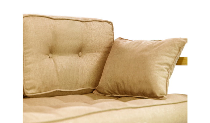 Диван трехместный ДЕмоку Д-3 бежевый-натуральный / DEmoku_2