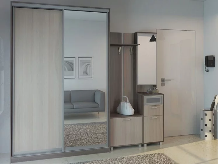 Прихожая ВЕСТ Комлпект № 5_Ясень шимо темн/ясень шимо св / WEST_0