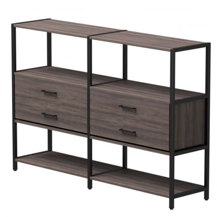 Набор стеллажных систем Еверпроф ЕВО №2 Дуб Пасадена Черный / Everprof EVO_0