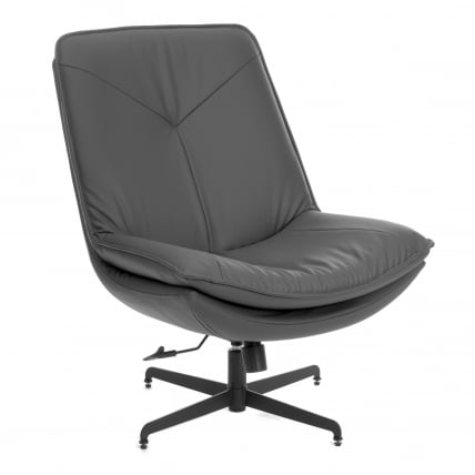 Кресло лаунж Космо экокожа, графит / Cosmo_0