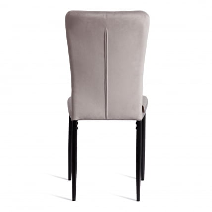 Стул ВЕРТЕР (мод. БC577-ДC) металл, флок, 41 х 52 х 95 см, Лигхт грей (светло-серый) ХЛР14 / черный / VERTER (mod. BC577-DC) Light grey HLR14_3