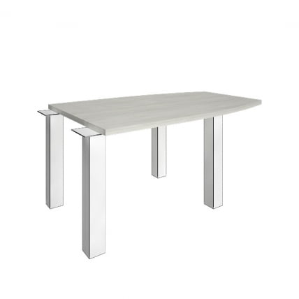 Элемент стола переговоров без опор ЙАЛТА ЛТ-СО Снежная Платина / YALTA LT-SO_0