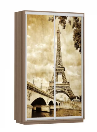 Шкаф-купе двухдверный Экспресс Дуо 1200х2200х Париж/Ясень шимо тёмный / 1200х2200h_0