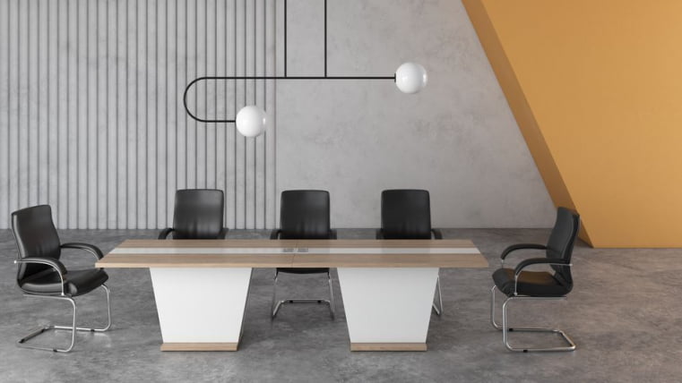 Составной конференц-стол АСТИ №02 Вяз Белый / ASTI_0