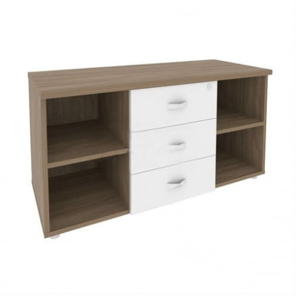 Тумба сервисная с ящиками ОНИКС О.ТС-11 Дуб Аризона/Белый / ONIX O.TS-11_0