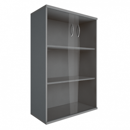 Шкаф средний широкий Рива А.СТ-2.4 Серый / Riva_0