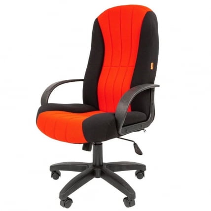 Кресло руководителя Чаирман 685 ТВ Черный/красный / Chairman TW_0