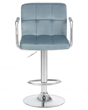 Стул барный ДОБРИН КРУГЕР АРМ Пудрово-голубой велюр МДЖ9-74 / DOBRIN KRUGER ARM MJ9-74_5