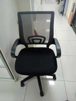 Кресло оператора CХАИРМАН 696 Черный пластик (блаcк) серый / CHAIRMAN (black)_4