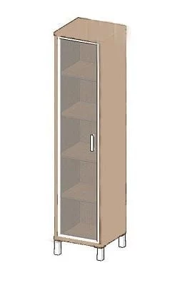 Стеллаж стекло в раме В431.8 Р Дуб девон / R_0