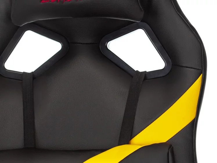 Геймерское кресло Бюрократ ЗОМБИЕ ДРИВЕР Черный-желтый / ZOMBIE DRIVER_5