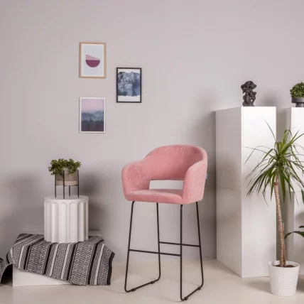 Стул барный Оскар (Б) Розов/ЛинкЗолот / Oscar_4
