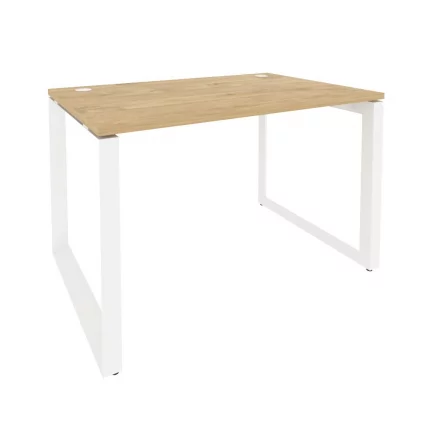 Стол рабочий на О-образном м/к ОНИКС О.МО-СП-2.8 Тиквуд Светлый/Белый / ONIX O.MO-SP-2.8_0