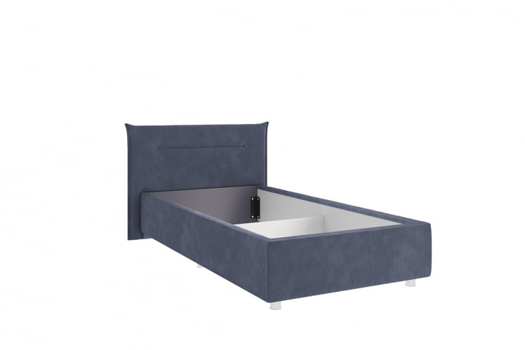 Кровать 0.9 Альба КМ0.9-16 топаз (велюр)_1