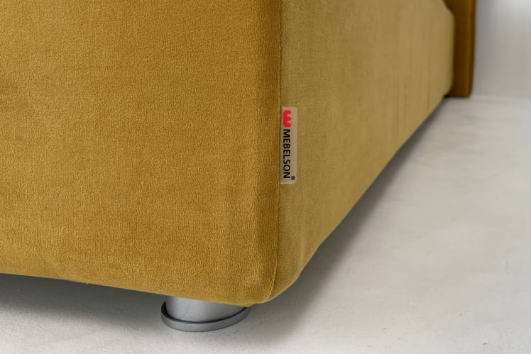 Кровать 0.9 Альба с подъем. механизмом ЗП.КМ0.9-01 медовый (велюр) / ZP.KM0.9-01_2