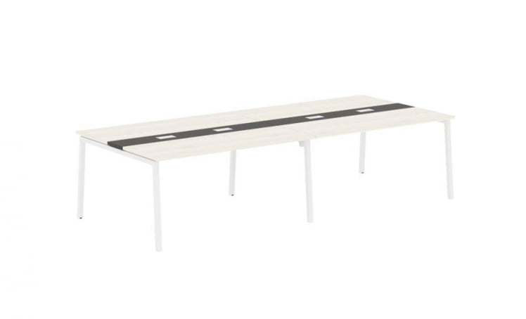 Переговорный стол ЕДИС ЕЛCТ 3114 Ясень Траун Мокко Белый / EDIS ELCT_0