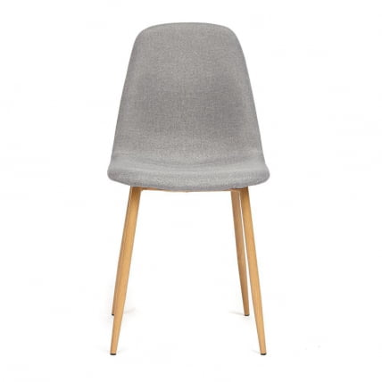 Стул БРЕЕЗЕ (мод. 4724) металл/ткань, 44х48х87см, серый/натуральное дерево / BREEZE (mod._1