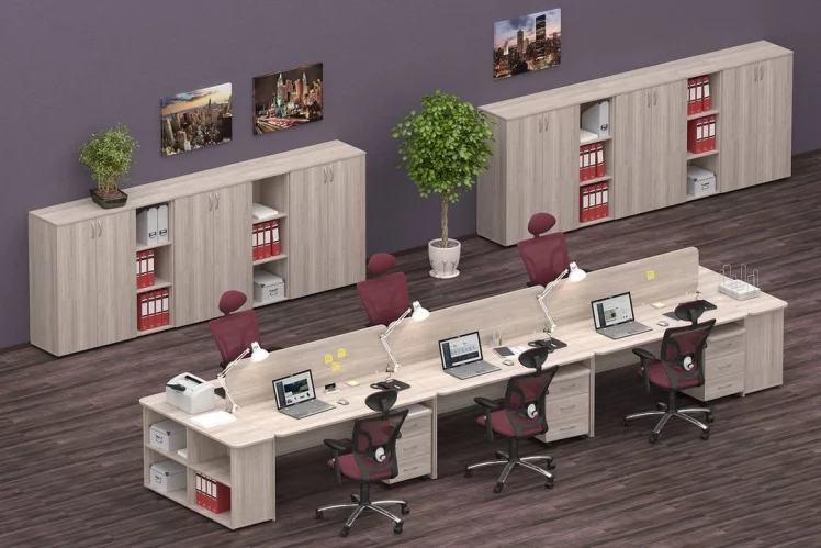 Набор мебели для персонала Глассй №1 / Glassy_0