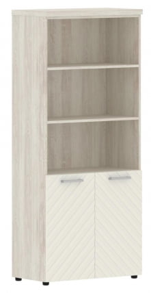 Шкаф с 1 комплектом глухих малых дверей и топом Торр ЛУКС ТЛХC 85.5 Сосна Эдмонд Латте / Torr LUX TLHC_0