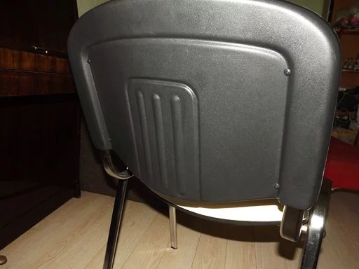 Стул для посетителей Исо CФ-001 хром кожзам Бежевый / Iso CF-001_12