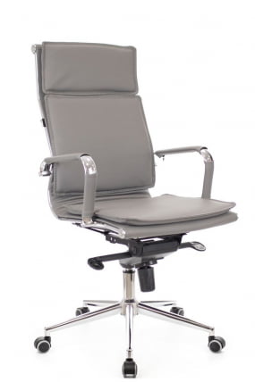 Кресло руководителя Нерей М экокожа Серый / Nerey M_0