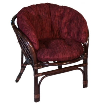 Кресло Багама, подушки коричневые или светлые полные Бахама5 венге / Bahama5_1