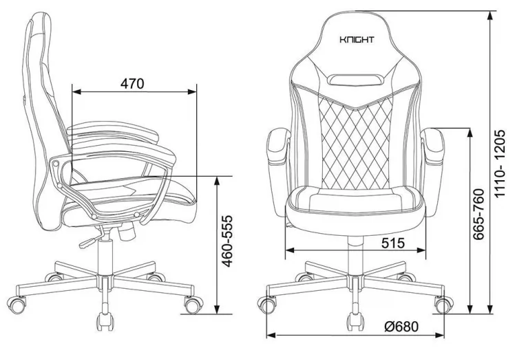 Кресло игровое Бюрократ ВИКИНГ 6 КНИГХТ БР ФАБРИC Коричневый / VIKING KNIGHT BR FABRIC_12
