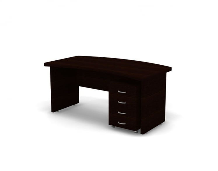 Стол с тумбой Танго СТ9-Р16Р + ТВ9-04з Венге / СТ9-R16R_0