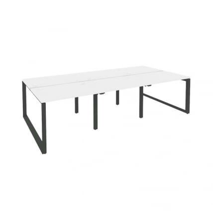 Рабочая станция на О-образном м/к ОНИКС О.МО-Д.РС-6.1.7 Белый Бриллиант/Антрацит / ONIX O.MO-D.RS-6.1.7_0