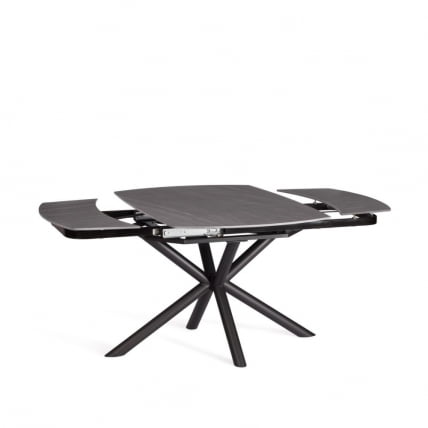 Стол обеденный Винстон/Винстон столешница керамика (матовая) /опоры металл, темно-серый/черный, (120+30+30)кс80кс75 см / Winston/Винстон (120+30+30)x80x75_6