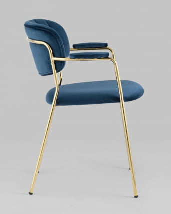 Стул кухонный Кэрол с подлокотниками Синий_7