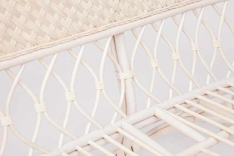 Комплект для отдыха АНДРЕА (диван + 2 кресла + журн. столик со стеклом + подушки) ТCХ Вхите (белый), Ткань рубчик, цвет кремовый / ANDREA TCH White_6