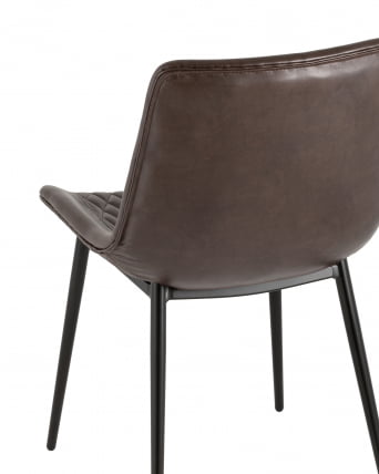 Стул Деймон экокожа Коричневый_6