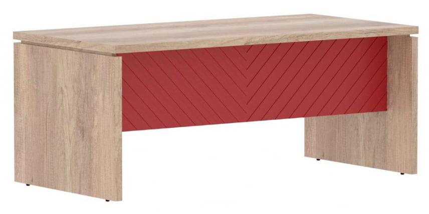Стол руководителя Торр ЛУКС ТЛСТ 189 Дуб Каньон Красный / Torr LUX TLST_0