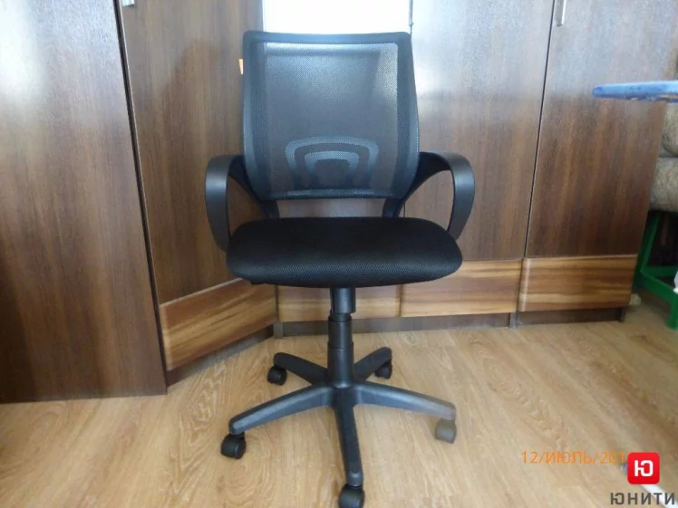 Кресло оператора CХАИРМАН 696 Черный пластик (блаcк) серый / CHAIRMAN (black)_1