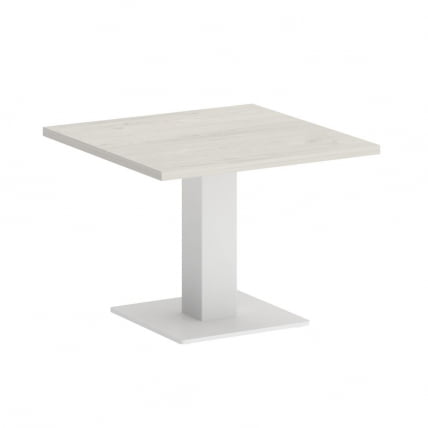Стол журнальный квадратный ХОМЕ ОФФИCЕ ВР.СП-5-60.2Г Дуб Наварра/Белый металл / HOME OFFICE VR.SP-5-60.2G_0
