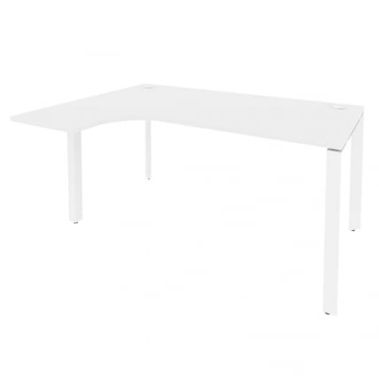 Стол эргономичный левый на П-образном м/к ОНИКС О.МП-СА-4Л Белый Бриллиант / ONIX O.MP-SA-4L_0