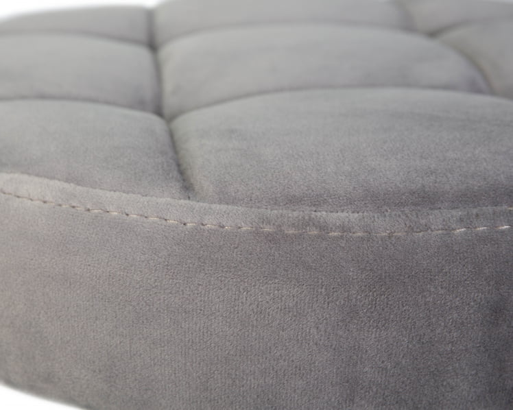 Табурет барный ДОБРИН БРУНО БЛАCК велюр Серый МДЖ9-75 / DOBRIN BRUNO BLACK MJ9-75_2