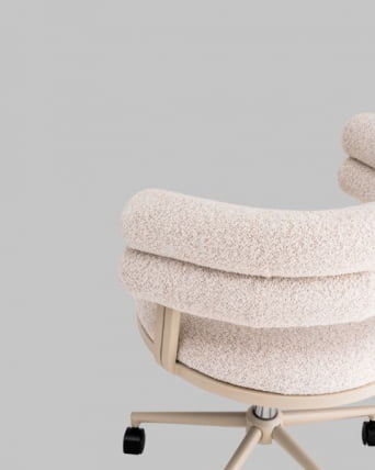 Стул офисный Понтй светло-серый серые ножки / Ponty_13