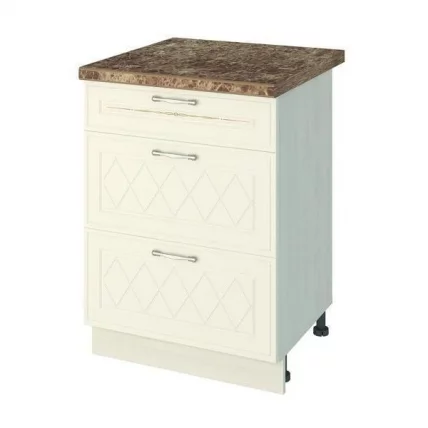 Стол кухонный (3 ящика с системой плавного закрывания) Тиффани 19.91_0