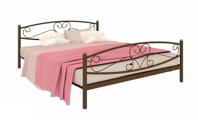 Кровать Каролина Плус 1200х1900 Коричневая / Plus_0