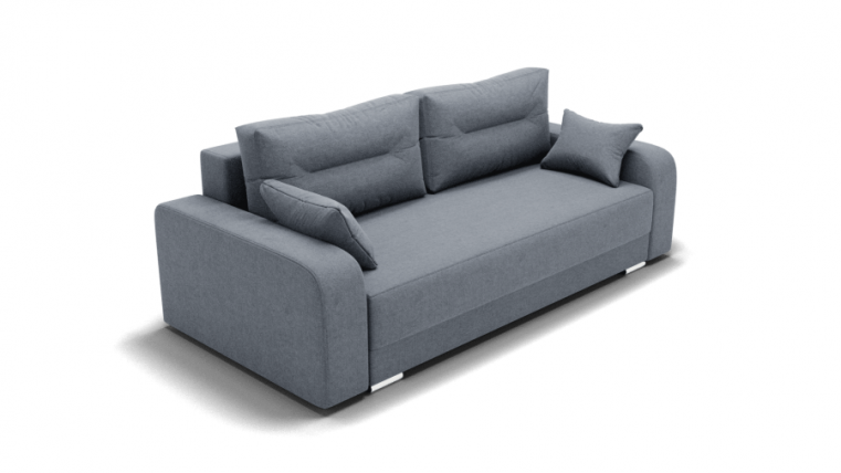 Диван Модерн -1 (ЗР) Цвет фасада: Серый; Тип: Прямой; Материал фасада: Металл/Велюр_0