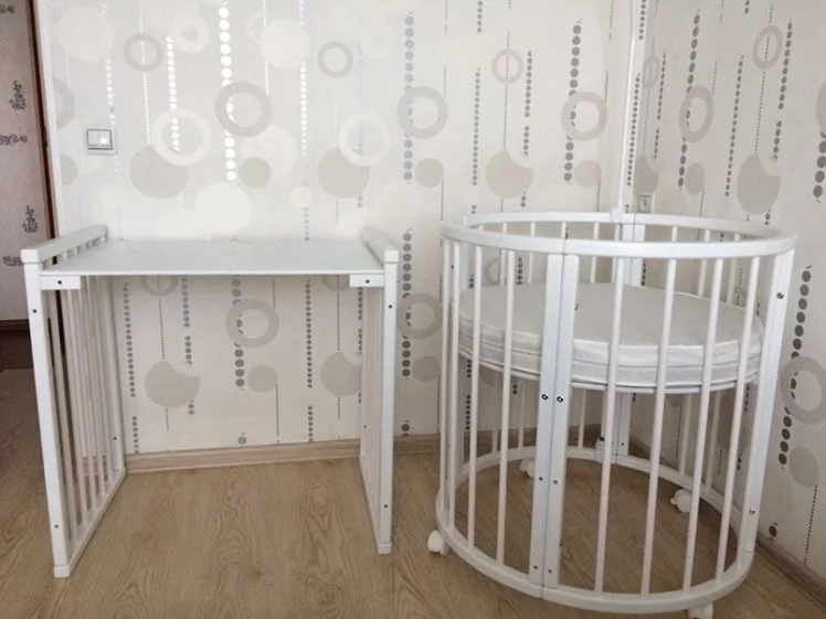 Кровать-трансформер 6-в-1 Меррй Хаппй 01 Белая / Merry Happy_11