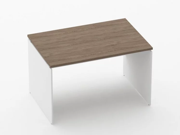 Стол прямой Дека ЛДСП каркас 75.08.12 Дуб Верцаска/Белый / Deka_0