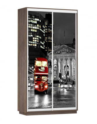 Шкаф-купе двухдверный Экспресс Дуо 1200х2400х Лондон/Венге / 1200х2400h_0