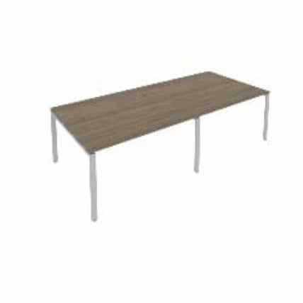 Переговорный стол (2 столешницы) Метал Сйстем Б.ПРГ-2.3 Вяз/Серый / Metal System_0