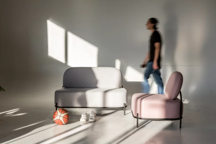 Диван Гаваии 2-х мест Светл серый / Gawaii_3